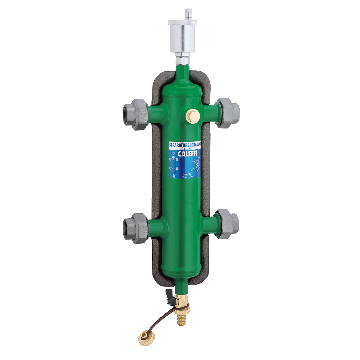 Caleffi 548 – Separatore idraulico filettato con coibentazione
