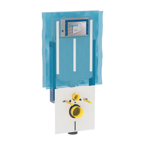 Modulo Geberit Combifix per vaso sospeso, 109 cm, con cassetta di risciacquo da incasso Sigma 8 cm