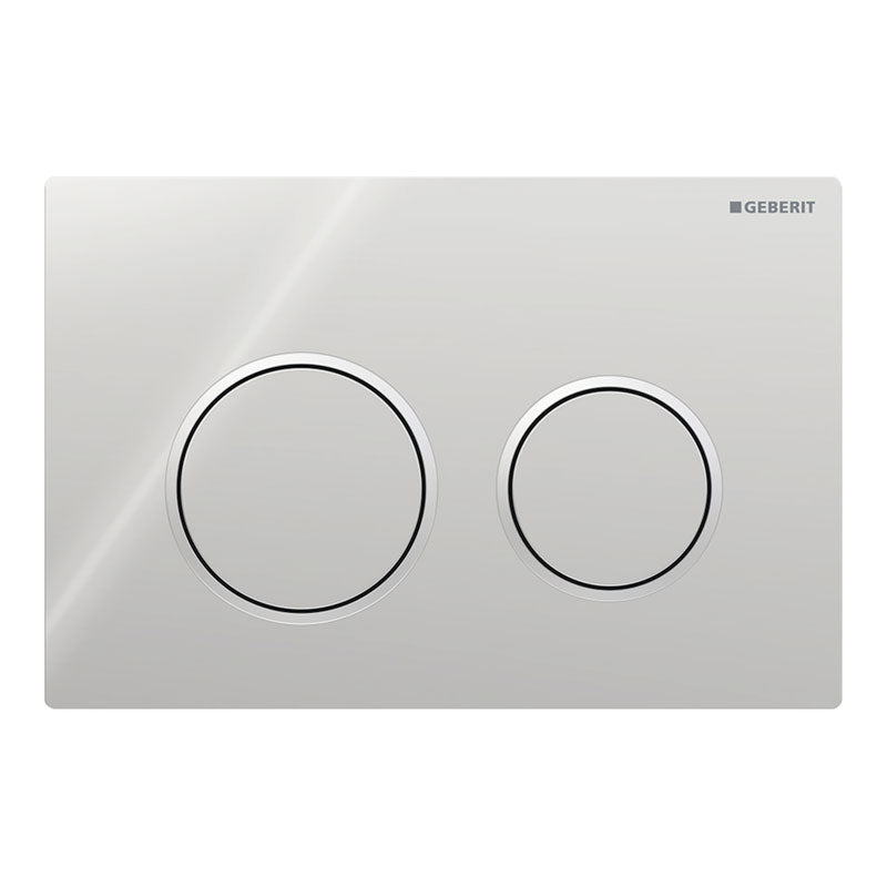 Placca di comando Geberit Omega20 per risciacquo a due quantità, round