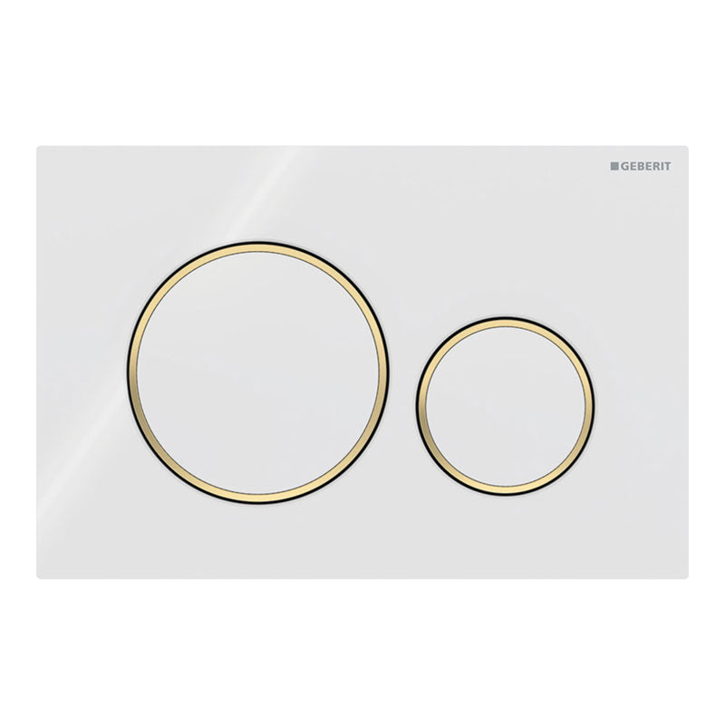 Placca di comando Geberit Sigma20 per risciacquo a due quantità, round