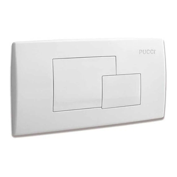 Placca di comando Pucci Eco Rame Quadra Bianca