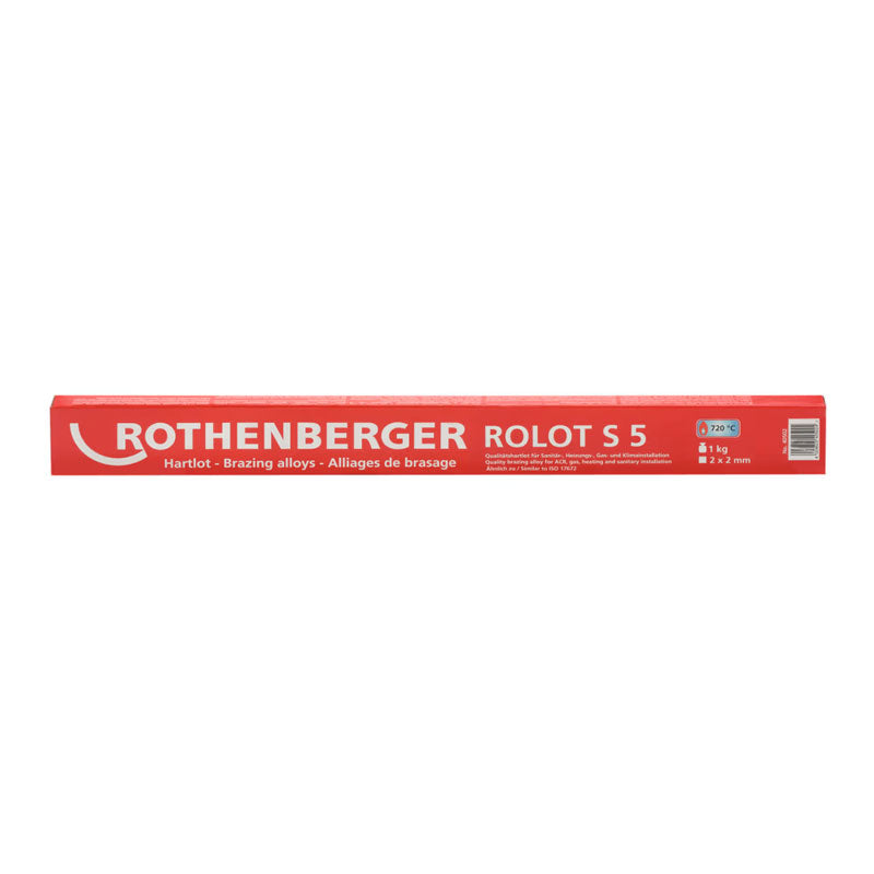Lega per saldatura Rothenberger ROLOT S 5 - 1 Kg, 2x2x500mm - Climaguru