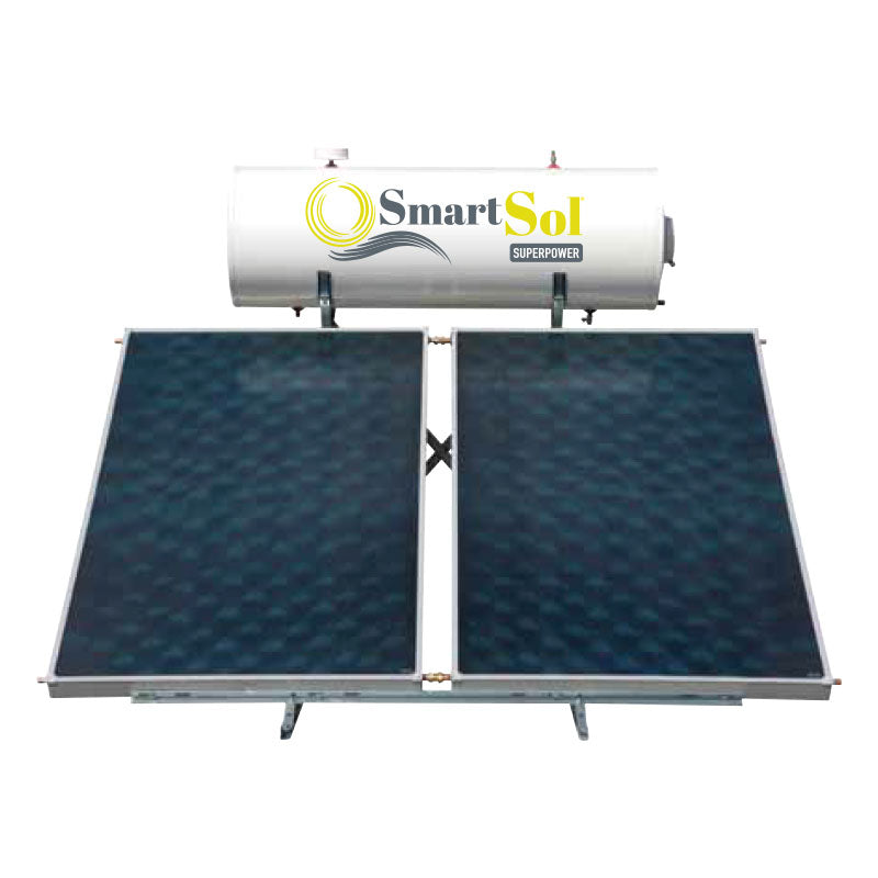 Kit solare SmartSol a circolazione naturale SUPER POWER 300 LT 2x2,75 mq - Climaguru
