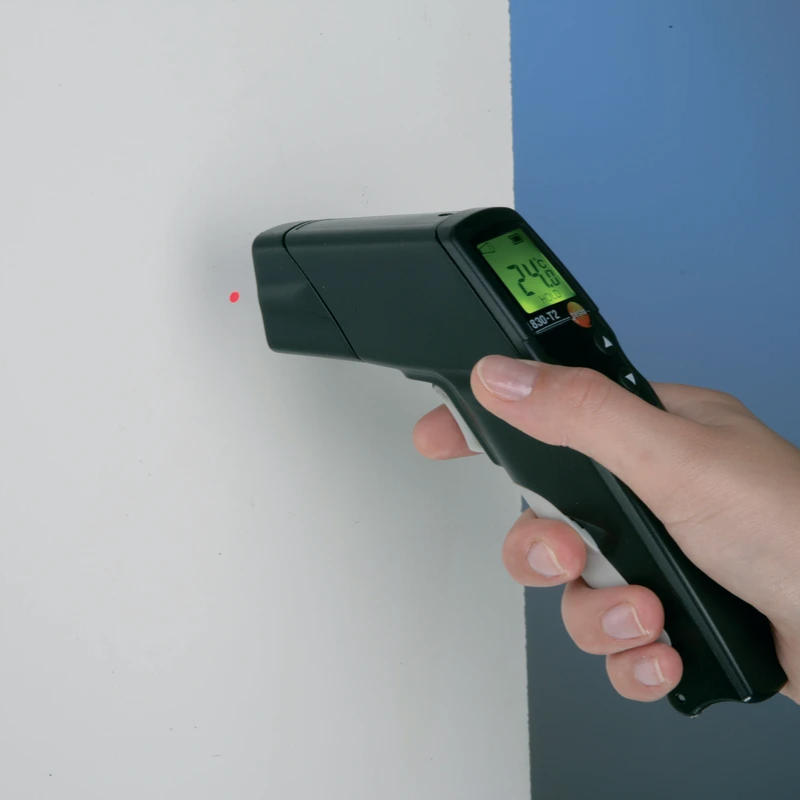 Termometro a infrarossi con puntatore a 2 raggi laser Testo 830-T2