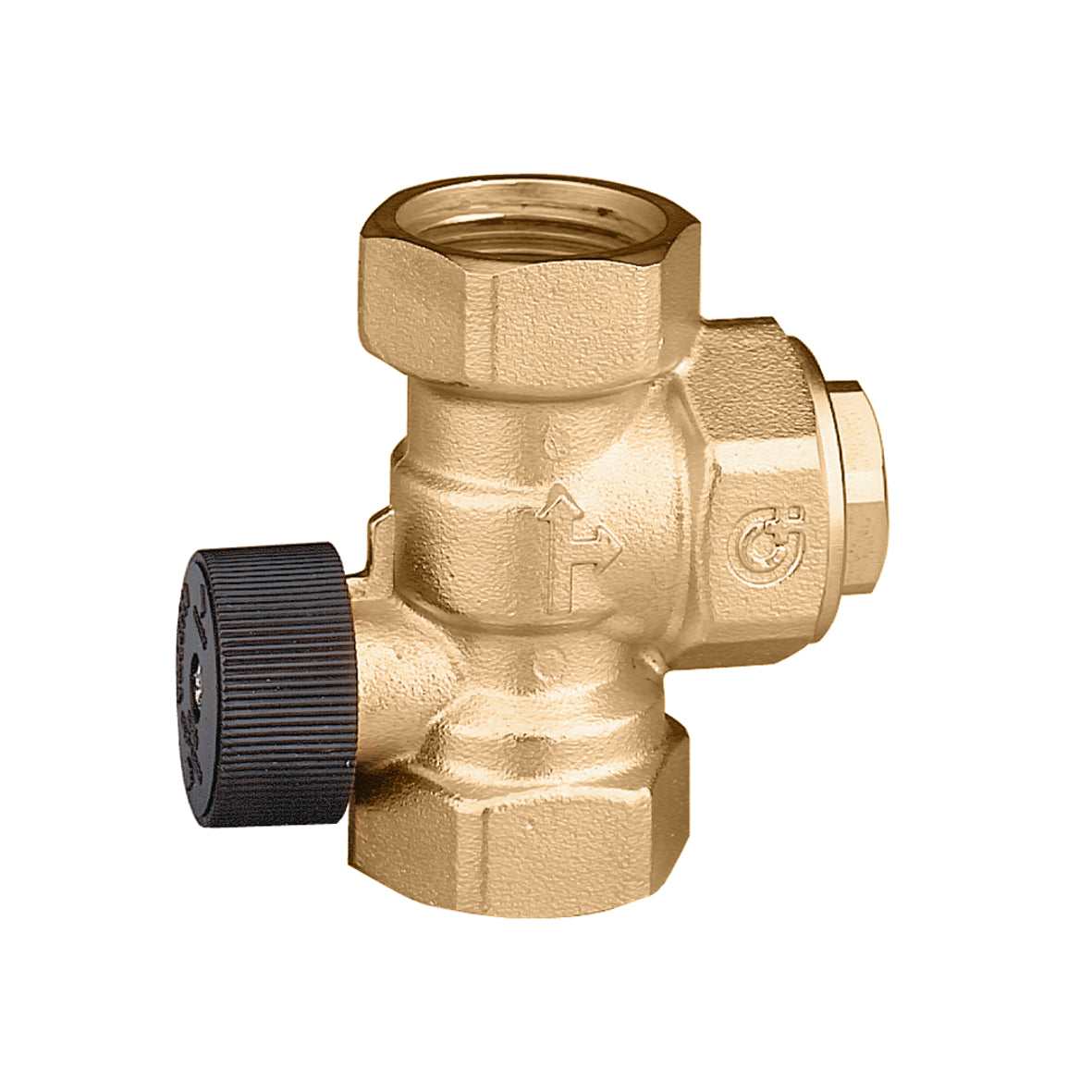 Valvola antitermosifone Caleffi serie 510 con comando di esclusione ritegno - foto illustrativa della serie