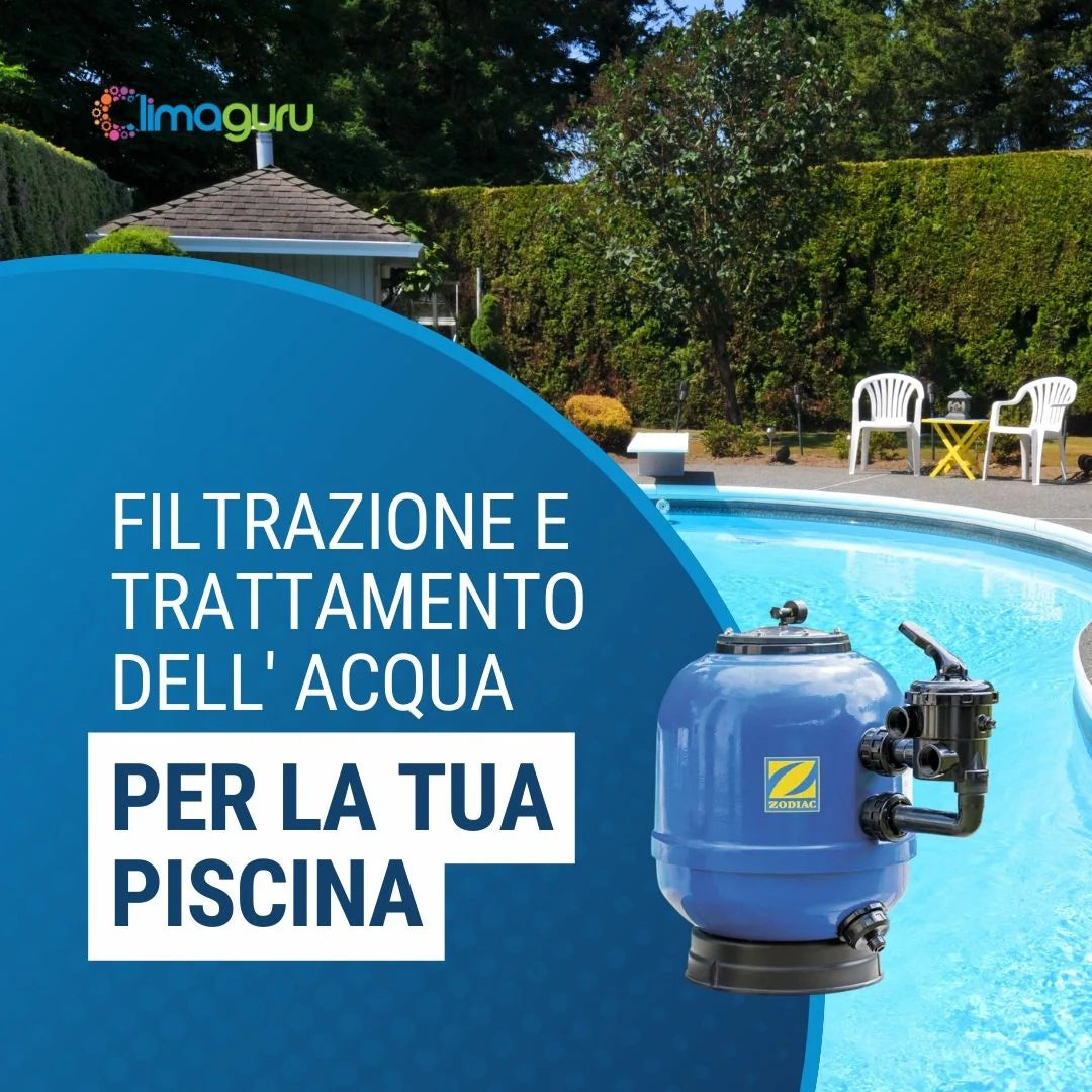 La filtrazione ed il trattamento dell’acqua della piscina