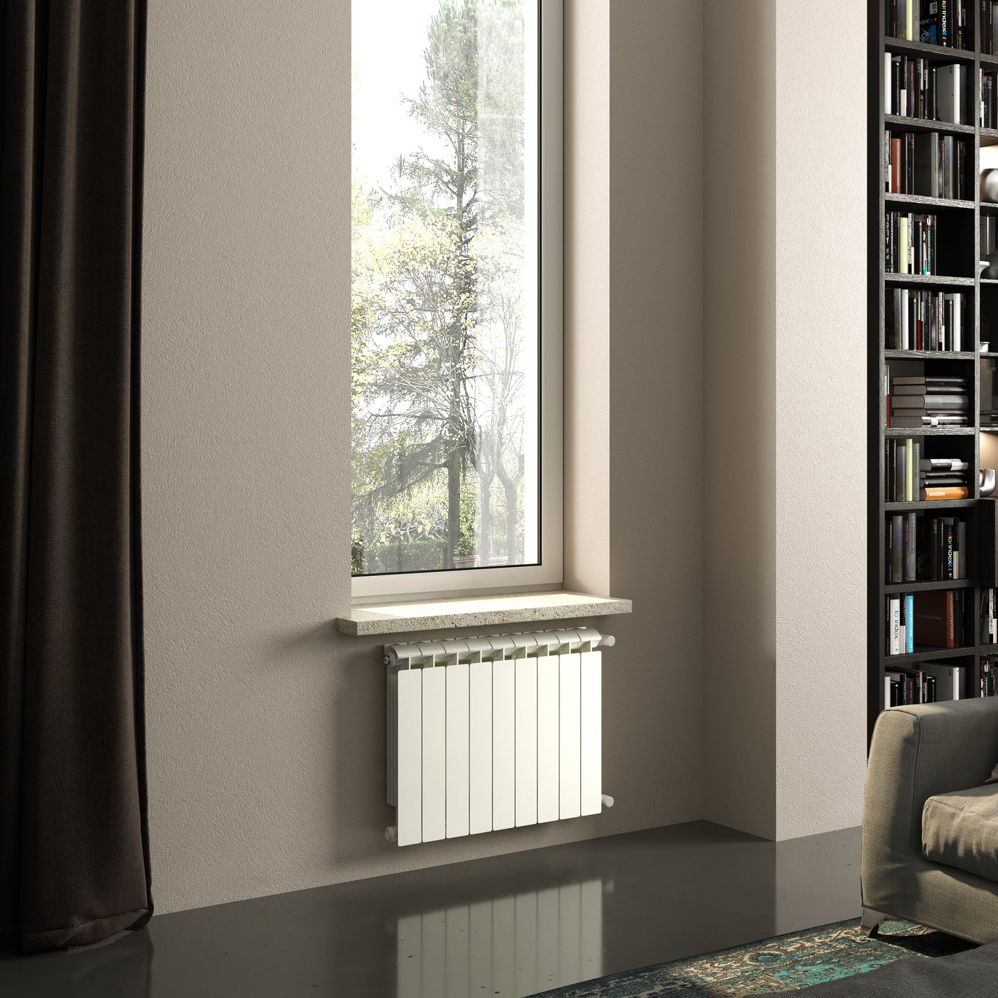 Radiatori in alluminio Global KLASS verniciato bianco " ELEMENTO SINGOLO"
