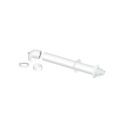 Kit scarico fumi coassiale antivento con curva d.60/100 per caldaie a condensazione Vaillant