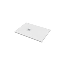 Piattodoccia rettangolare Ercos Stone bianco