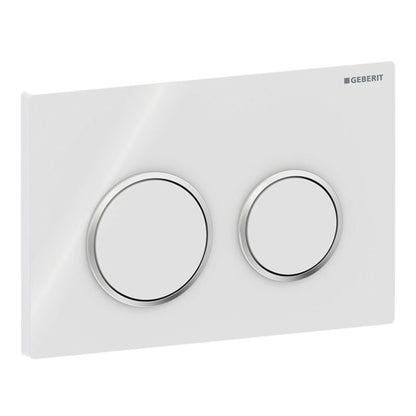 Placca di comando Geberit Omega20 per risciacquo a due quantità, round