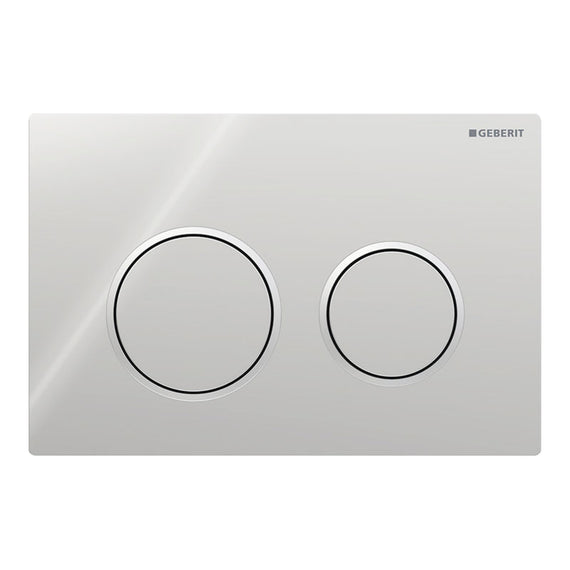 Placca di comando Geberit Omega20 per risciacquo a due quantità, round