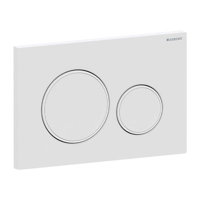 Placca di comando Geberit Sigma20 per risciacquo a due quantità, round