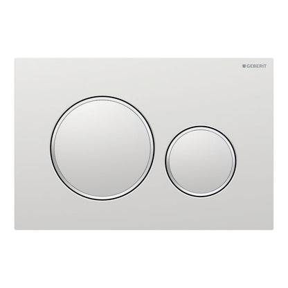 Placca di comando Geberit Sigma20 per risciacquo a due quantità, round