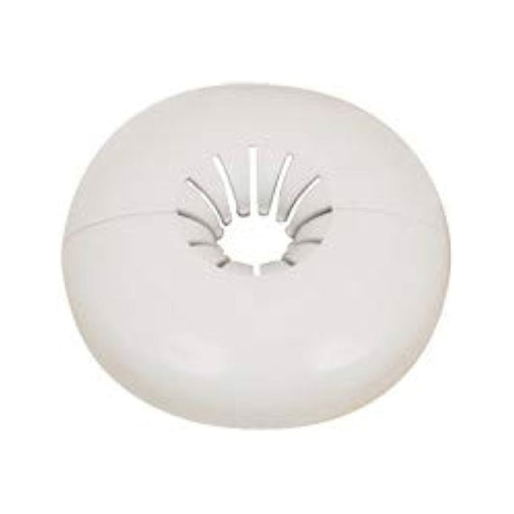 Rosetta copriforo ABS bianca per radiatori d. int. 10-16