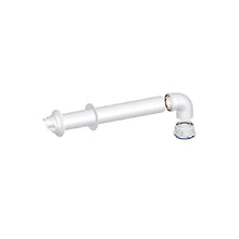 Kit scarico fumi coassiale antivento con curva d.60/100 per caldaie a condensazione Immergas