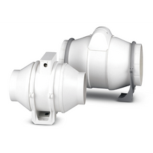 Aspiratore elicocentrifugo in-linea compatto Dynair AXM