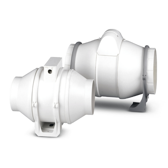 Aspiratore elicocentrifugo in-linea compatto Dynair AXM