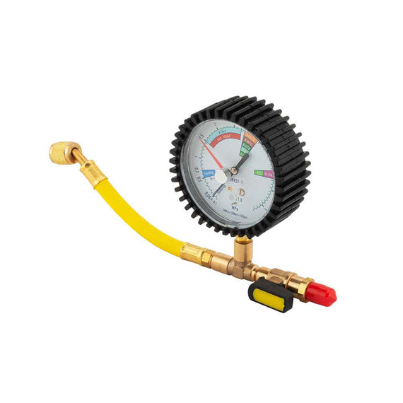 Oxyturbo tubo flessibile 100mm con manometro e rubinetto