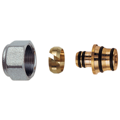 6055 - Kit far per tubi MULTISTRATO, con calotta cromata