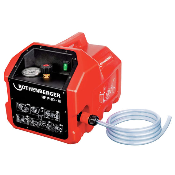 Pompa provaimpianti Rothenberger RP Pro III, elettrico per tubazioni di acqua - Climaguru