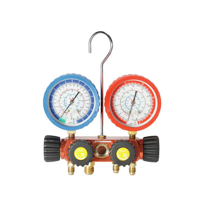 Gruppo manometrico Rothenberger a 4 vie II Plus per gas R22, R407, R134