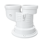 Sdoppiatore monoblocco Conti Ø60/100 in PP/PVC per caldaie a condensazione – SDPPS18