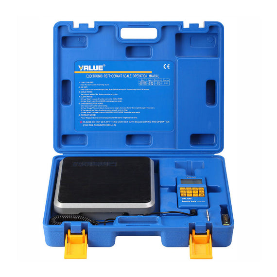 Saldogas VALUE VES-50A Bilancia per la Carica Refrigerante con telecomando e LCD - portata 50 kg - risoluzione 2 grammi - precisione +/- 0,05% F.S.