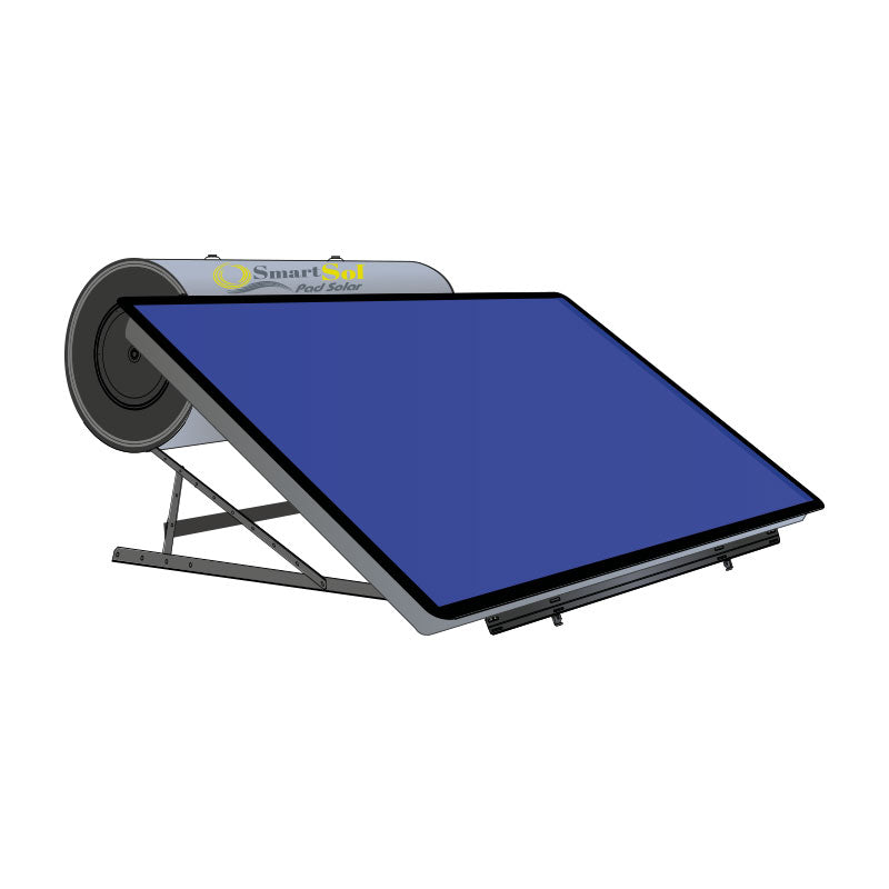 Kit solare SmartSol PAD SOLAR HSH 2,6 mq. orizzontale LT 200, telaio tetto piano - Climaguru