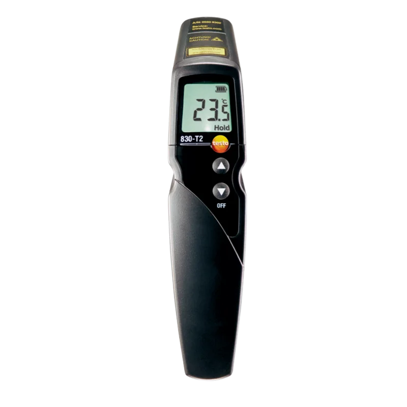 Termometro a infrarossi con puntatore a 2 raggi laser Testo 830-T2