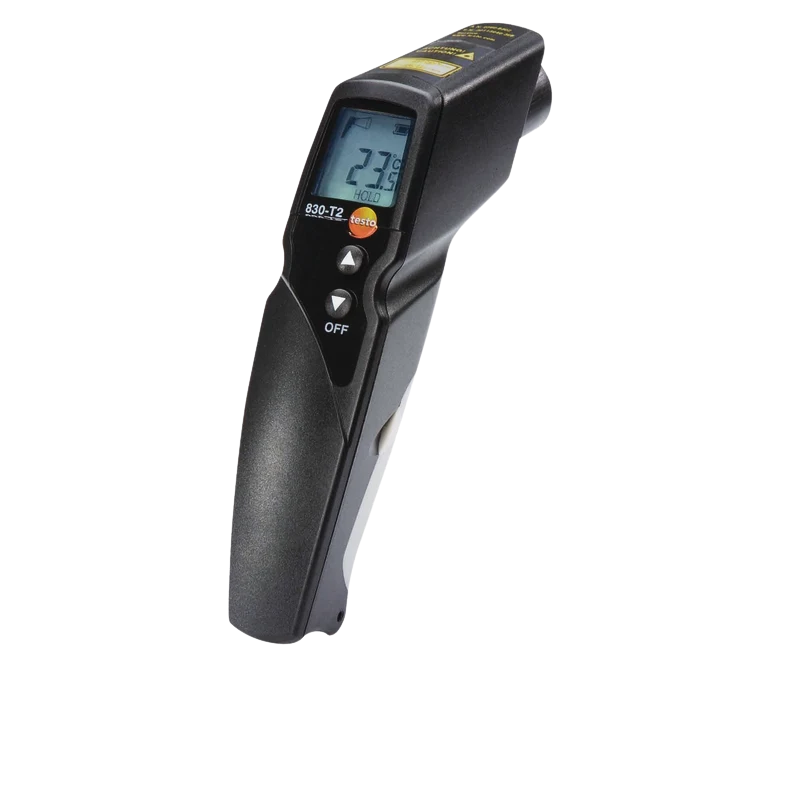 Termometro a infrarossi con puntatore a 2 raggi laser Testo 830-T2