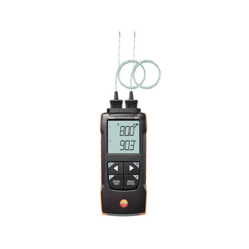 Termometro differenziale Testo 922 per TC Tipo K con collegamento all’app
