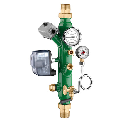 Caleffi serie 335 collettore portastrumenti INAIL con termostato pressostato manometro termometro