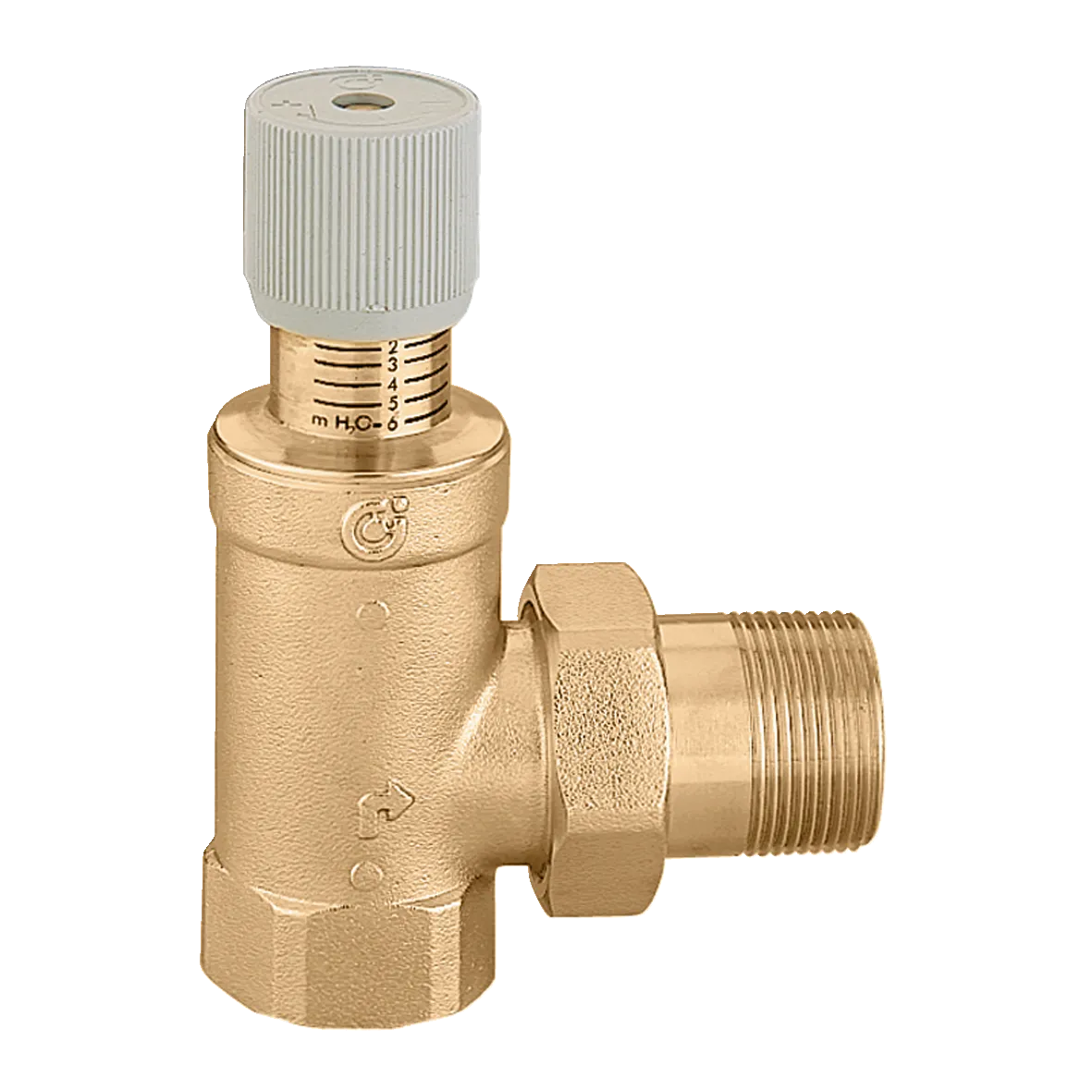 Valvola di by-pass differenziale Caleffi serie 519 con scala graduata – fotografia ufficiale