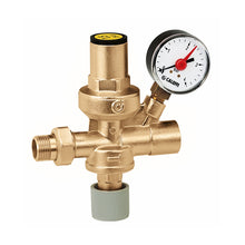 Caleffi 553140 gruppo di riempimento automatico con manometro completo, attacchi 1/2 pollice
