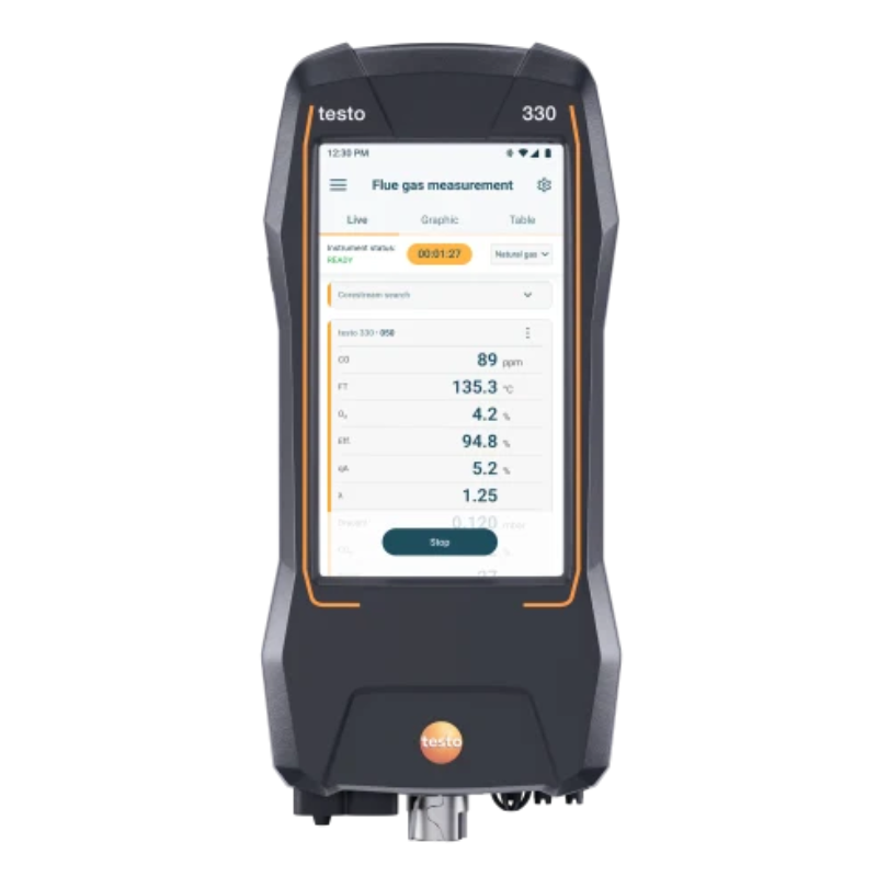 Testo 330 Analizzatore di Combustione O₂ e CO/H₂ 40.000 ppm – 0633 3300 02