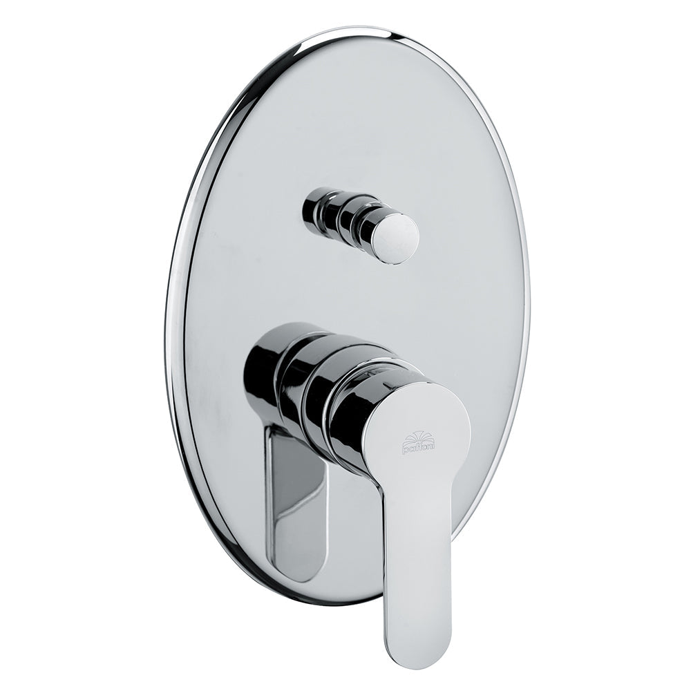 Paffoni serie BLU BLU015CR – Miscelatore doccia incasso con deviatore 2 uscite, finitura cromo